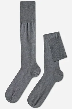Calzedonia Calcetines Largos de Hombre en Hilo de Escocia Hombre Tamaño 10M