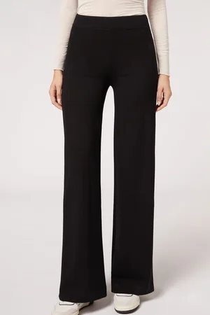 Calzedonia Leggings Palazzo Punto Milán Mujer Tamaño XS