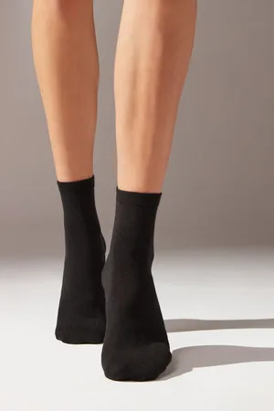 Calzedonia Calcetines Cortos Con Puño Mujer Tamaño 39-41