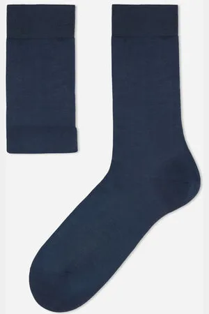 Calzedonia Calcetines Hombre con Hilo de Escócia Hombre Tamaño 11MZ
