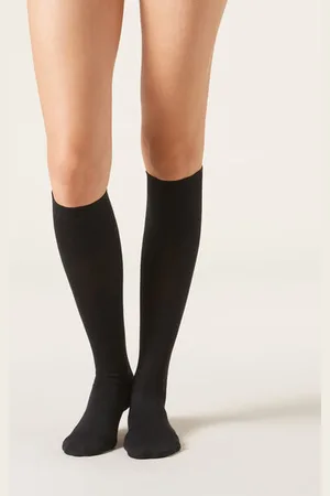Calzedonia Calcetines Largos en Lana y Algodón Mujer Tamaño TU