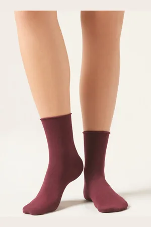 Calzedonia Calcetines cortos de algodón sin puños Mujer Tamaño 39-41