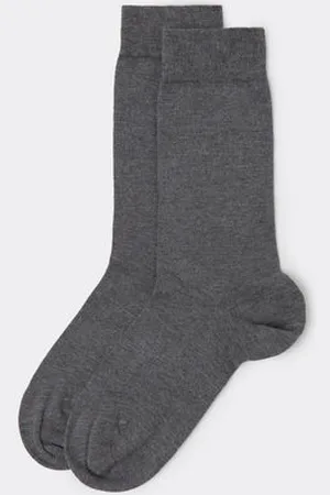Calzedonia Calcetines Cortos de Hombre con Cashmere Hombre Tamaño 44-45
