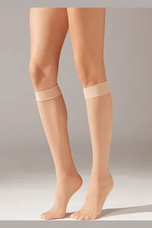 Calzedonia Ejecutivos 20 Denier con Puño Cómodos Mujer Tamaño TU
