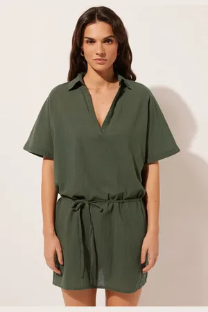 Calzedonia Caftán Corto con Cordón Mujer Tamaño M/L
