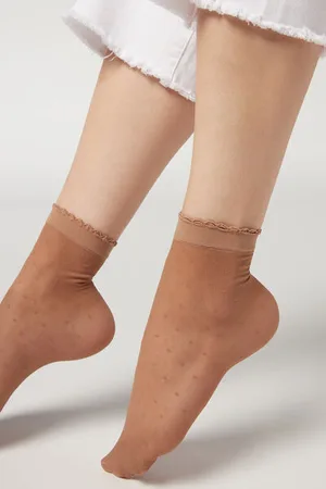 Calzedonia Calcetines Cortos Media Estampados Mujer Tamaño TU
