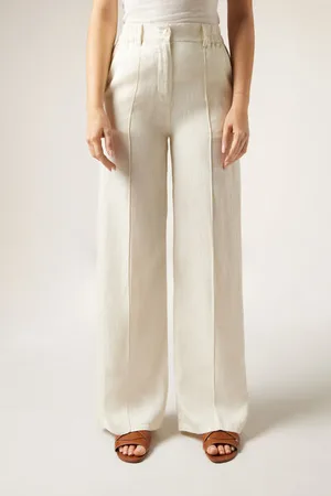 Calzedonia Pantalón Palazzo Lino y Lyocell Eco Mujer Tamaño M