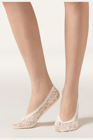 Calzedonia Calcetines Invisibles de Encaje Mujer Tamaño TU
