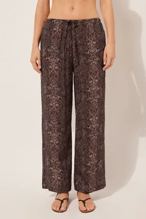 Calzedonia Pantalón Largo Estampado Mujer Tamaño S