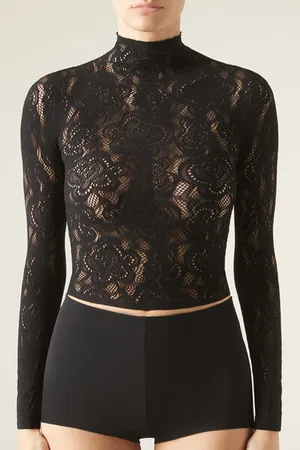 Calzedonia Top de Encaje Mujer Tamaño M/L