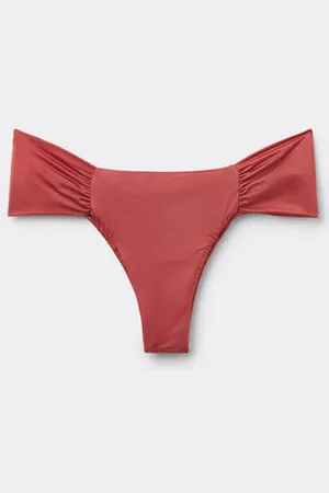 Calzedonia Bikini Brasileña con Drapeado Shiny Satin Mujer Tamaño L