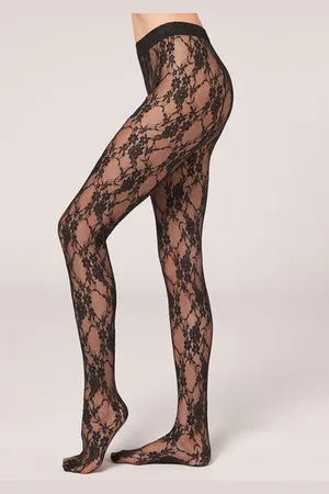 Calzedonia Pantis de Encaje Mujer Tamaño M
