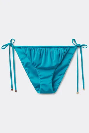 Calzedonia Braguita Cordones Bikini Shiny Satin Mujer Tamaño L