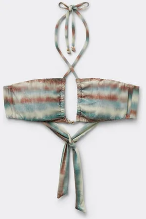 Calzedonia Bikini Bandeau Glittery Tie Dye Mujer Tamaño 3