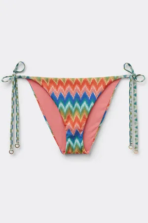 Calzedonia Braguita Lazos Bikini Elegant Chevron Mujer Tamaño XL
