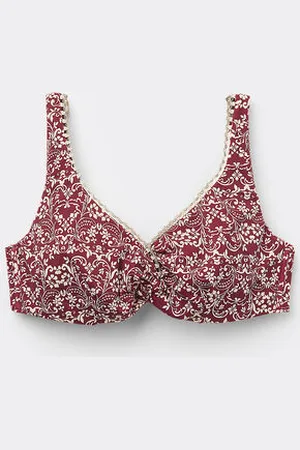 Calzedonia Bikini Balconette Botanic Bordeaux Mujer Tamaño 6
