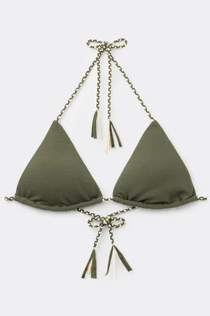 Calzedonia Bikini Triángulo Crinkle Twist Mujer Tamaño 2