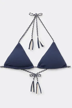 Calzedonia Triángulo Bikini Crinkle Twist Mujer Tamaño 4