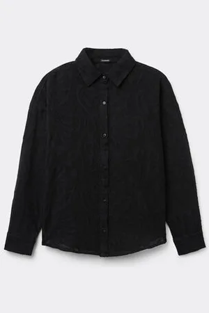 Calzedonia Camisa Corta Jacquard Mujer Tamaño M