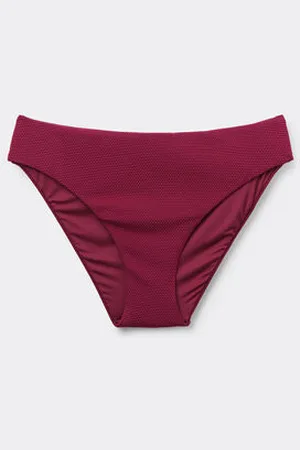 Calzedonia Braguita Bikini Tiro Alto Classy Piquet Mujer Tamaño L