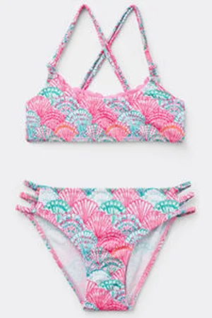 Calzedonia Bikini Dos Piezas Niña Mermaid Shells Chica Tamaño 2