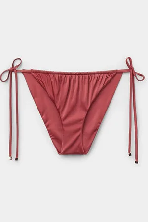 Calzedonia Braguita Cordones Bikini Shiny Satin Mujer Tamaño S