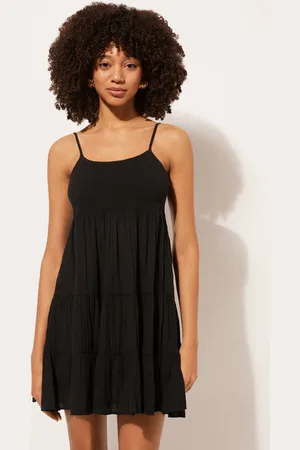Calzedonia Vestido Corto con Volantes Mujer Tamaño L