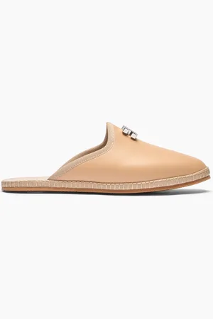 Casadei Capalbio Leather Slippers