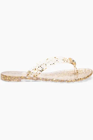Casadei Jelly Glitter Flip Flops
