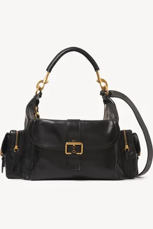 Chloé Camera bag grande de cuero brillante