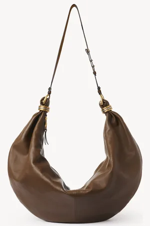 Chloé Bolso hobo Bracelet bag grande de cuero granulado
