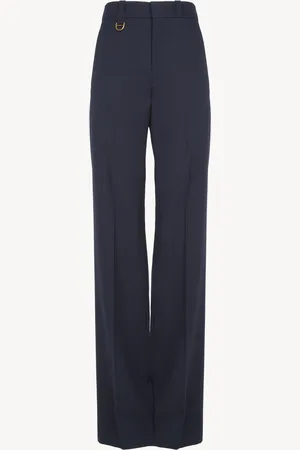 Chloé Pantalones de sastre de lana grain de poudre