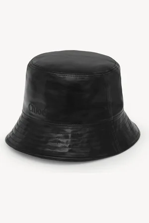 Chloé Gorro de pescador Chloé de cuero brillante Negro