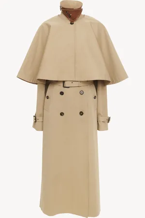 Chloé Gabardina clásica con capa de gabardina de algodón