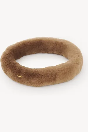 Chloé Cinta de cuero de borrego Beige