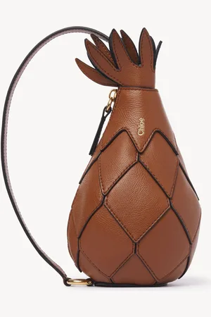 Chloé Bolso de hombro Pineapple de cuero granulado