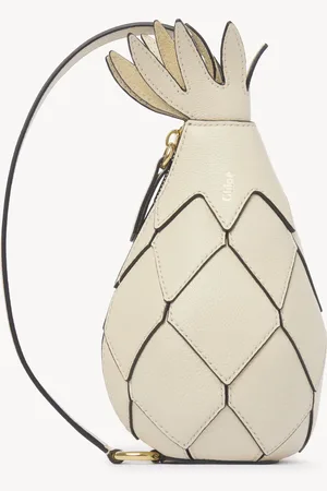 Chloé Bolso de hombro Pineapple de cuero granulado