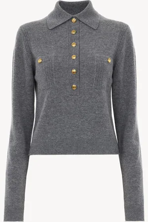 Chloé Jersey con cuello tipo polo de lana y cachemira