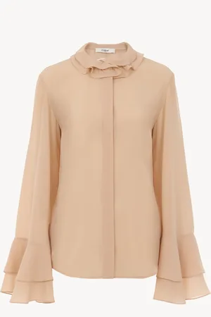 Chloé Blusa fluida de georgette de seda