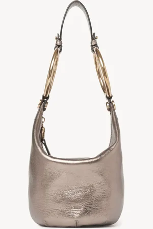 Chloé Bolso de mano Bracelet pequeño de cuero metalizado