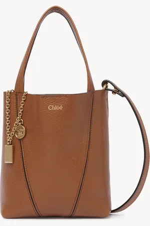 Chloé Bolso tote pequeño Chloé Spin de cuero granulado