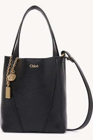 Chloé Bolso tote pequeño Chloé Spin de cuero granulado