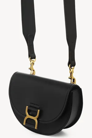 Chloé Minibolso con solapa Marcie de cuero suave