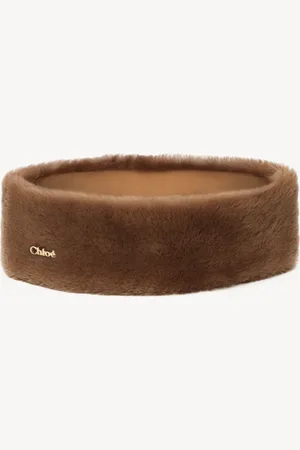 Chloé Cinta de cuero de borrego Beige
