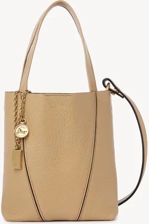 Chloé Bolso tote pequeño Chloé Spin de cuero granulado