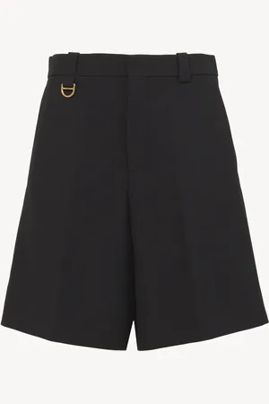 Chloé Pantalones cortos de sastre de crepé de lana