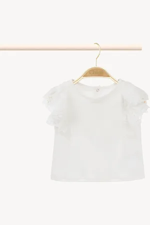 Chloé Camiseta con volantes