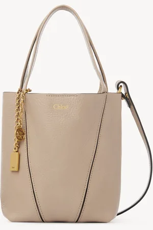 Chloé Bolso tote Chloé Spin pequeño de cuero granulado