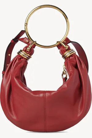 Chloé Bolso hobo Bracelet pequeño de cuero granulado