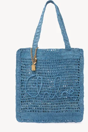 Chloé Bolso tote Summer Banana de rafia